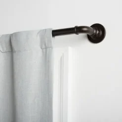Matte Bronze Hyde Wrap Around Curtain Rod, 120 In.-Kirkland's Home Shop