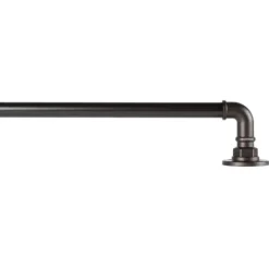 Matte Bronze Hyde Wrap Around Curtain Rod, 120 In.-Kirkland's Home Shop