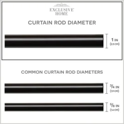 Matte Bronze Hyde Wrap Around Curtain Rod, 120 In.-Kirkland's Home Shop