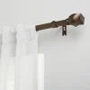 Matte Bronze Modern Twist Curtain Rod, 120 In.-Kirkland's Home Best