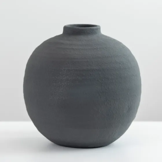 Matte Charcoal Rotund Vase-Kirkland's Home Discount