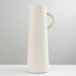 Matte Egg Shell Pitcher Vase-Kirkland's Home Best