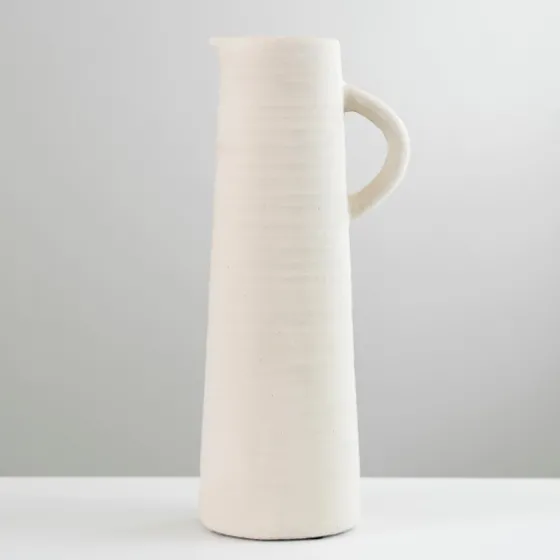 Matte Egg Shell Pitcher Vase-Kirkland's Home Best