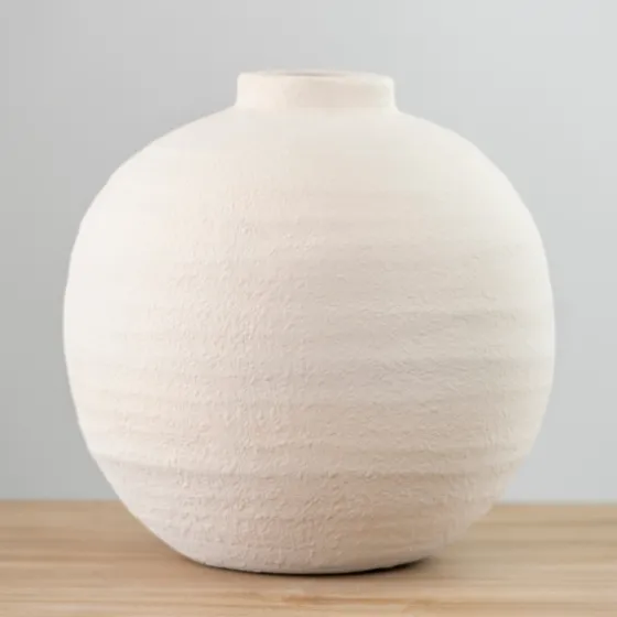 Matte Egg Shell Rotund Vase-Kirkland's Home Discount