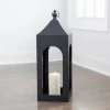 Matte Hampshire Metal Lantern, 30 In.-Kirkland's Home Shop