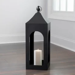 Matte Hampshire Metal Lantern, 36 In.-Kirkland's Home Flash Sale
