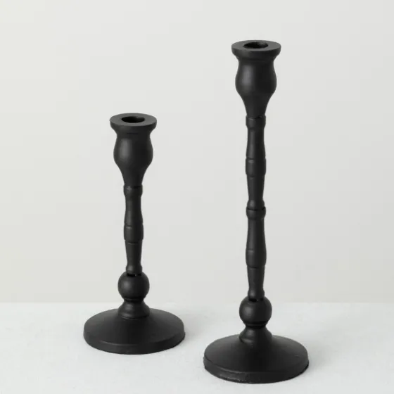 Matte Iron Taper Candle Holders, Set Of 2-Kirkland's Home Cheap