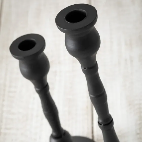 Matte Iron Taper Candle Holders, Set Of 2-Kirkland's Home Cheap