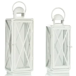 Matte Lattice Lanterns, Set Of 2-Kirkland's Home Discount