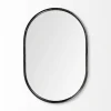 Matte Metal Frame Oval Wall Mirror-Kirkland's Home Store