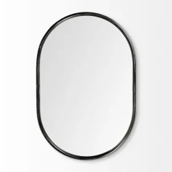 Matte Metal Frame Oval Wall Mirror-Kirkland's Home Store