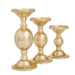 Matte Metal 3-Pc. Pillar Candle Holder Set-Kirkland's Home Hot