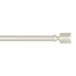 Matte Nickel Rhys Cylinder Curtain Rod, 72 In.-Kirkland's Home Discount