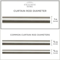 Matte Nickel Rhys Cylinder Curtain Rod, 72 In.-Kirkland's Home Discount