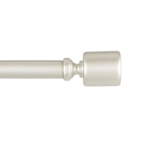 Matte Nickel Rhys Cylinder Curtain Rod, 120 In.-Kirkland's Home Best Sale