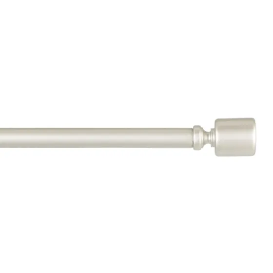 Matte Nickel Rhys Cylinder Curtain Rod, 120 In.-Kirkland's Home Best Sale
