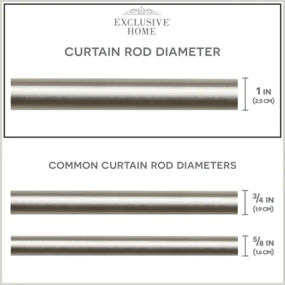 Matte Nickel Rhys Cylinder Curtain Rod, 120 In.-Kirkland's Home Best Sale