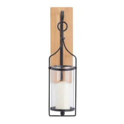 Matte Poplar Wood Sconce-Kirkland's Home Clearance