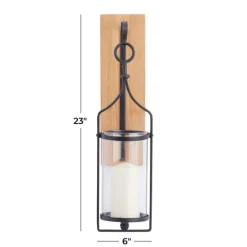 Matte Poplar Wood Sconce-Kirkland's Home Clearance