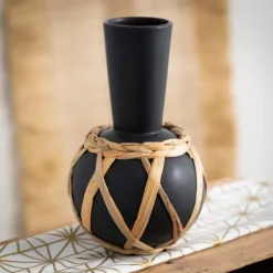 Matte Rattan Wrapped Vase-Kirkland's Home Cheap