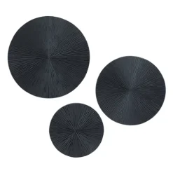 Matte Ribbed Sunburst Wall Plates, Set Of 3-Kirkland's Home Cheap