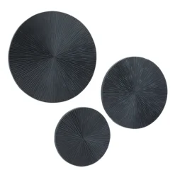 Matte Ribbed Sunburst Wall Plates, Set Of 3-Kirkland's Home Cheap