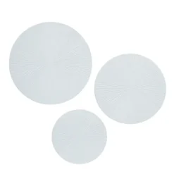 Matte Ribbed Sunburst Wall Plates, Set Of 3-Kirkland's Home Discount