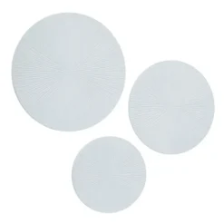 Matte Ribbed Sunburst Wall Plates, Set Of 3-Kirkland's Home Discount