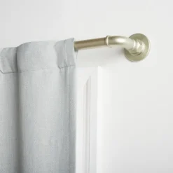 Matte Silver Hyde Wrap Around Curtain Rod, 120 In.-Kirkland's Home Hot