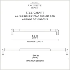 Matte Silver Hyde Wrap Around Curtain Rod, 120 In.-Kirkland's Home Hot