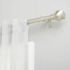 Matte Silver Modern Twist Curtain Rod, 72 In.-Kirkland's Home Cheap