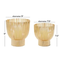 Matte Straws 2-Pc. Votive Candle Holder Set-Kirkland's Home Flash Sale