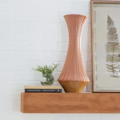 Matte Terracotta Fluted Ceramic Vase, 20 In.-Kirkland's Home Best Sale
