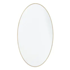Matte Thin Wood Frame Oval Wall Mirror-Kirkland's Home Cheap
