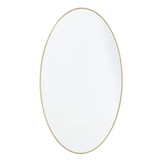 Matte Thin Wood Frame Oval Wall Mirror-Kirkland's Home Cheap