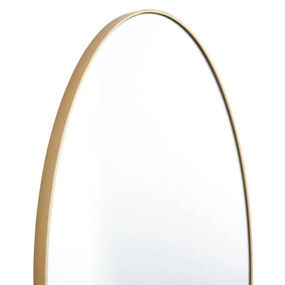 Matte Thin Wood Frame Oval Wall Mirror-Kirkland's Home Cheap