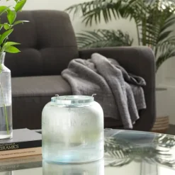Matte Turquoise Glass Candle Holder-Kirkland's Home Online