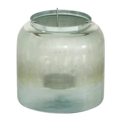 Matte Turquoise Glass Candle Holder-Kirkland's Home Online