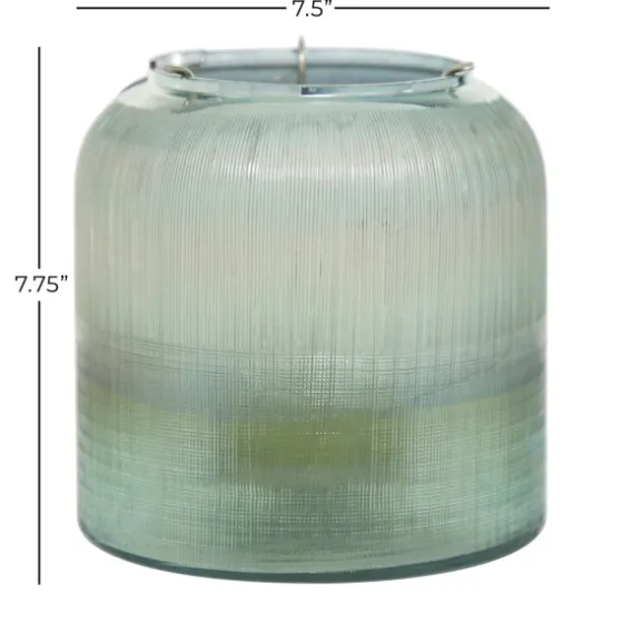 Matte Turquoise Glass Candle Holder-Kirkland's Home Online