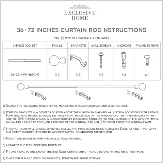 Matte White Open Sphere Curtain Rod, 72 In.-Kirkland's Home Outlet