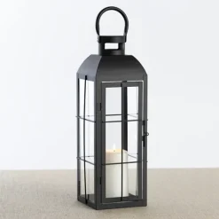 Matte Window Pane Lantern, 17 In.-Kirkland's Home Best
