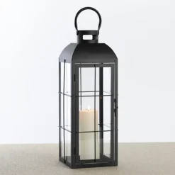 Matte Window Pane Lantern, 24 In.-Kirkland's Home Sale