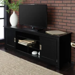Matte Wood Sliding Doors Media Console-Kirkland's Home Cheap