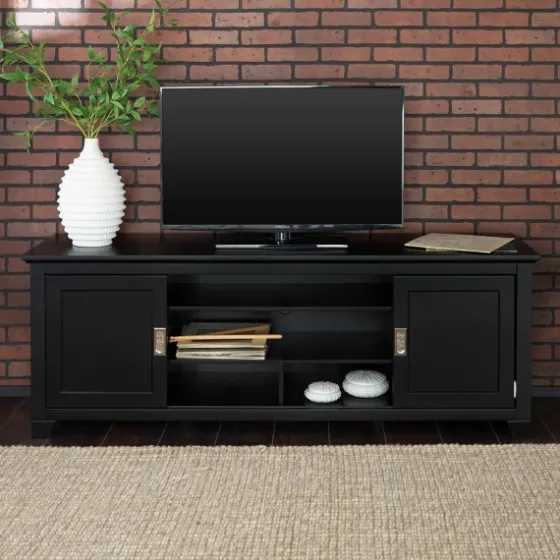 Matte Wood Sliding Doors Media Console-Kirkland's Home Cheap