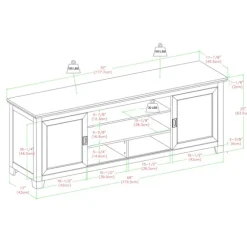 Matte Wood Sliding Doors Media Console-Kirkland's Home Cheap