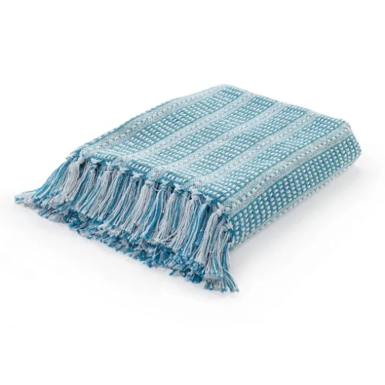 Maui Striped Fringe Throw-Kirkland's Home Cheap