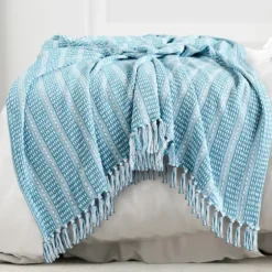 Maui Striped Fringe Throw-Kirkland's Home Cheap