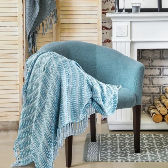Maui Striped Fringe Throw-Kirkland's Home Cheap