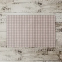 Mauve And Gray Plaid Kitchen Mat-Kirkland's Home Sale