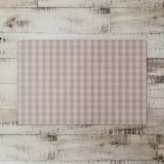Mauve And Gray Plaid Kitchen Mat-Kirkland's Home Sale